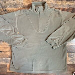 Russell Athletic Green Zip Up Sweater